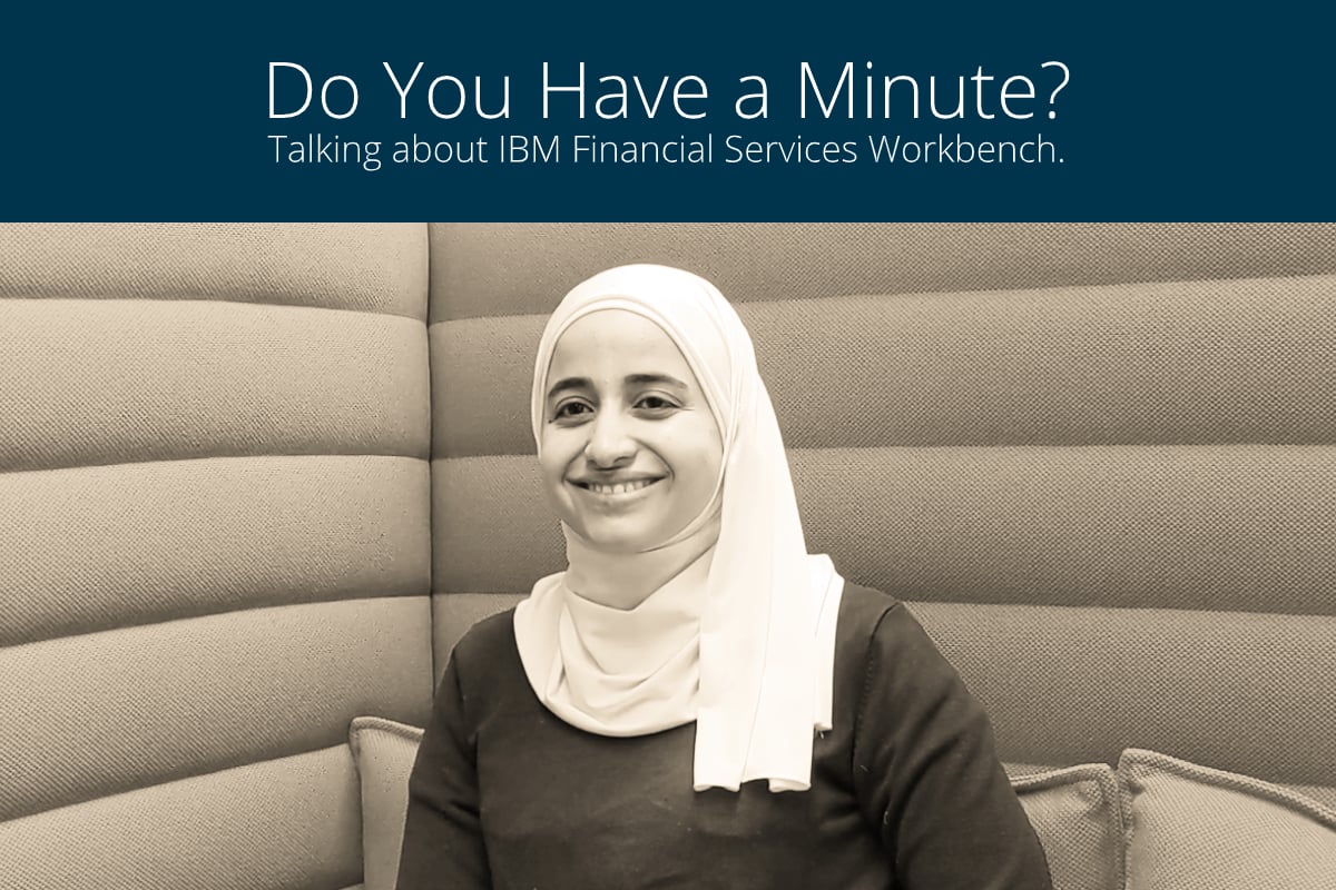 Saja Darwish, software developer at knowis AG, on IBM Financial Services Workbench