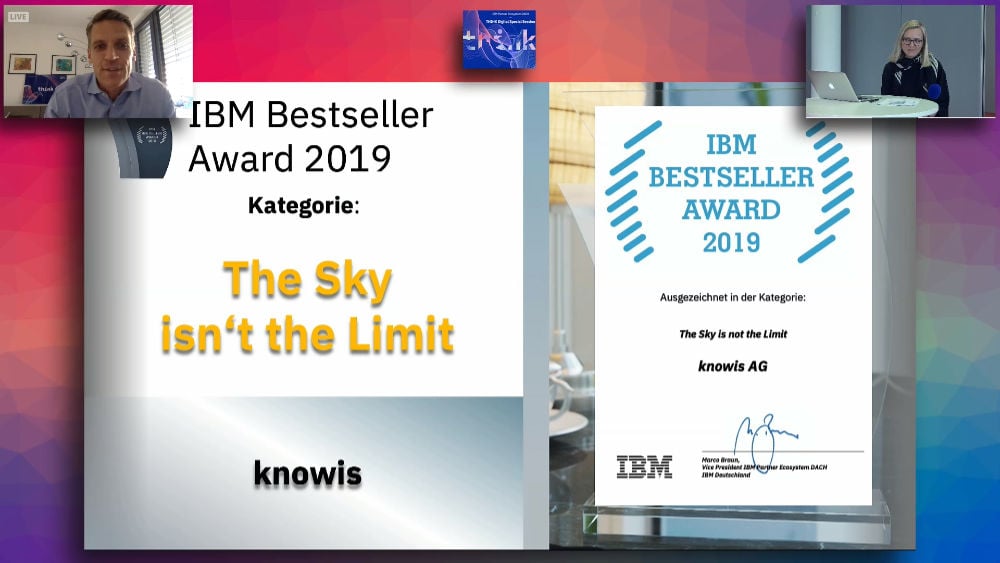 IBM Bestseller Award - knowis - Partner Ecosystem DACH - 2020